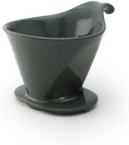 Zero Japan - Bee House Pour Over Coffee Dripper - Lead-Free & Cadmium-Free Ceramic Coffee Maker with Elegant Peek Hole, Drip Cone Brewer Coffee Gifts, Brewing Accessories - Steel Gray, Standard Size