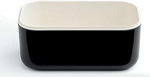 Lékué Ice Box | Ice Cube Tray For Freezer With Lid & Bin | Made With 100 Percent Platinum Silicone | Elegant And Retro Style Ice Cubes | For Cocktails, Ice Tea & Coffee And More | Black