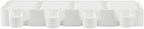 Pastry Tek 4 Cavities Popsicle Molds, 10 Rectangle Cakesicle Molds - Flexible, Freezable, White Silicone Cake Popsicle Molds, Easy Release, For Baking - Restaurantware