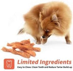 Chicken Dog Chew Twist Sticks, Puffed Human Grade Chicken Dog Treat Sticks, Rawhide Alternative, Easy to Digest 20pcs/Pack