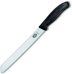 Victorinox Swiss Classic 8.25-Inch Bread Knife with Serrated Edge, Black