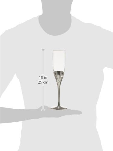 Lenox True Love Glass Flute Pair Clear, 1.25 LB