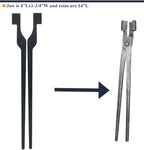 Rapid Tongs Bundle Set 6 Type of Tong Bundles Set DIY Rapid Tongs Comes with Rivet for Beginner Futher Smithing