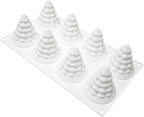 TUKE Christmas Tree Silicone Mold Tree Shaped Molds for Making Handmade Soap Candles, Cake, Jelly Dessert Candy (Christmas Tree J)