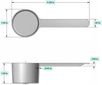 32 mL (32 CC | 1.08 Oz.) Long Handle Scoop for Measuring Coffee, Pet Food, Grains, Protein, Spices and Other Dry Goods (Pack of 100)