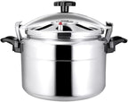 Aluminum Explosion-Proof Pressure Cooker- 7L~15L Capacity- Silver (15L)