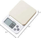 Tanita KJ-212 WH Cooking Scale with Removable and Washable Silicone Cover, Measures Up to 4.4 lbs (0.1 g) Units,