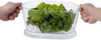 Prep Solutions by Progressive Lettuce Keeper Produce Storage Container, 4.7 Quarts, Green (LKS-06) (Pack of 3)