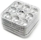 9-Cavity Mini Cupcake and Muffin Pans | Disposable Aluminium Baking Pans | Use for Baking Mini Muffin, Cupcake, Cake | For Weddings, Parties, Birthdays, Gatherings (12 Pack)