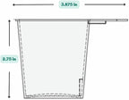 3/4 Cup (6 Oz. | 175 mL) Short Handle Scoop for Measuring Coffee, Pet Food, Grains, Protein, Spices and Other Dry Goods (Pack of 100)