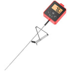 Digital Candy Thermometer with Pot Clip,Alarm Function,10'' Long Probe,Rotatable Display, Programmable Instant Read Food Candy Thermometer for Candy Making,Candle Smoker, Oil Cooking