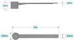 6.5 mL (6.5 CC) Long Handle Scoop for Measuring Coffee, Pet Food, Grains, Protein, Spices and Other Dry Goods (Pack of 10)