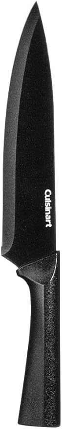 CUISINART Cutlery Knife Set, 12pc Metallic Cutlery Knife Set with Blade Guard , Lightweight, Stainless Steel, Durable & Dishwasher Safe, C55-12PMB,Black
