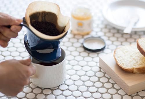 Zero Japan - Bee House Pour Over Coffee Dripper - Lead-Free & Cadmium-Free Ceramic Coffee Maker with Elegant Peek Hole, Drip Cone Brewer Coffee Gifts, Brewing Accessories - Tangerine, Standard Size