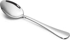 SANTUO Stainless Steel Dinner Spoons Set,12 Piece 7.3" Silverware,Table Soup Spoons Set,Mirror Finish & Dishwasher Safe