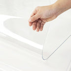 Warmstar Clear Table Cover Protector 36 x 40 Inch,1.5mm Thick Plastic Table Cover Rectangle,PVC Clear Table Protector,Desk Protector Mat for Kitchen, Dresser, Writing Desk，Dining Room Table