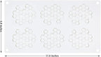 Honeycomb Bee Silicone Molds, Embossing Lace Fondant Mold and Bee Lace Fondant Molds for Cupcake Cake Decorating Sugar Chocolate Candy Baking Mold