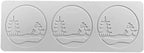 3D Hollow Leaf Fondant Lace Mold Multi Leaves Flower Candy Mold Chocolate Sugar Craft Cake Decoration Cupcake Top (E Pavilion_10.68 * 3.8 * 0.12inch)