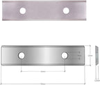2" (50mm) Paint Scraper Carbide Blades Double-Edged Reversible Replacement Blade (50X12X1.5mm), Pack of 10, Suitable For Most Hand-Held Scrapers By LU&MN