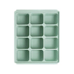 Baby Food Storage Silicone Cubes with Clip-On Lid Freezer Tray Baby Food Soups Purees Ice Easy and Safe Design Made in Korea (12 Ocean Blue)