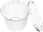 EDI [16 OZ, 25 Sets] Plastic Deli Food Storage Containers with Airtight Lids | Microwave-, Freezer-, Dishwasher-Safe | BPA Free | Heavy-Duty | Meal Prep | Leakproof | Recyclable