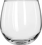 Libbey Stemless 12-Piece Wine Glass Party Set for Red and White Wines