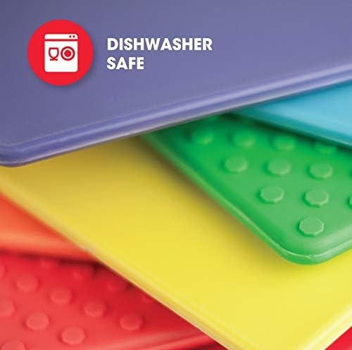 Architec Original Gripper Barboard, 5" by 7", Red, Patented Non-Slip Technology and Dishwasher Safe Cutting Board