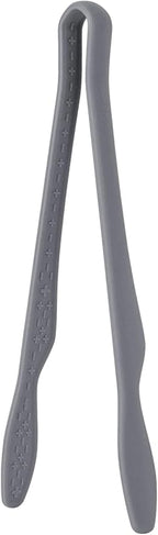 carrotez Silicone Tongs for cooking, Anti-Slip,Non-Scratch kitchen tongs 9.5 Inch 1 Pack - Modern Gray