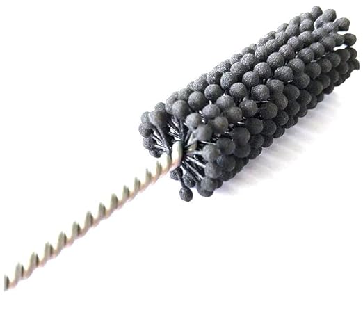 TwistFlex 1" 240SC Cylinder Hone | 1" Flexible Cylinder Honing & Deburring Tool Bore Brush for Hole Diameters 0.93" - 1.02" | Silicon Carbide 240 Grit | 1/4" Shank | 8.25" Length | Pack of 1
