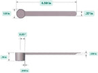1/2 Tablespoon (1.5 Teaspoon | 7.5 mL) Long Handle Scoop for Measuring Coffee, Grains, Protein, Spices and Other Dry Goods (Pack of 100)