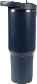 HydroJug Sport - Stainless Steel Tumbler with Straw, Vacuum Insulated, 20oz Leakproof Water Bottle, Ergonomic Design, Reusable, Dishwasher Safe, Rubber Base, Durable for Gym or Outdoors, Midnight