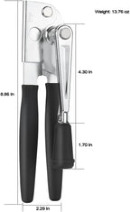 Manual Can Opener with Soft Handles,Commercial Can Openers Heavy Duty, Ergonomic Easy-Turn Crank for Seniors,Industrial Can Opener for Restaurant