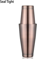 Boston Cocktail Shaker Antique Copper, Cocktail Shaker Tins Weighted, Bar Shaker Set Bartender Shakers for Bartending - Martini Shaker Stainless Steel Drink Mixer | Bar Tools Metal Shaking Tin