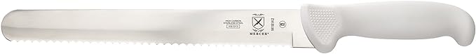 Mercer Culinary Ultimate White 10" Wavy Edge Slicer Knife