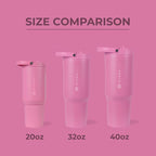HydroJug Sport - Stainless Steel Tumbler with Straw, Vacuum Insulated, 40oz Leakproof Water Bottle, Ergonomic Design, Reusable, Dishwasher Safe, Rubber Base, Durable for Gym or Outdoors, Taffy