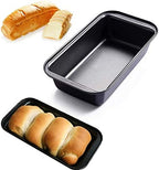 Nonstick Loaf Pan,8.5 x 4.5 Inch Carbon Steel Toast Pan for Baking Bread with Oven, Gray set of 2