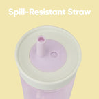 Owala Kids Insulation BPA-Free Plastic Tumbler with Spill Resistant Flexible Straw, Easy to Clean, Kids Water Bottle, Great for Travel, Dishwasher Safe, 15 Oz, Mint and Pink, (Unicorn)