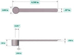 1 Teaspoon (1/3 Tablespoon | 5 mL) Long Handle Scoop for Measuring Coffee, Pet Food, Grains, Protein, Spices and Other Dry Goods (Pack of 100)