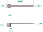 9 mL (9 CC) Long Handle Scoop for Measuring Coffee, Pet Food, Grains, Protein, Spices and Other Dry Goods (Pack of 5)