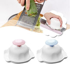 Blue Food Safety Holder for Mandolin Slicer,Peelers and Slicers,Finger Anti-Cut Protectors for Vegetable Grater, Food Slicer Cutter Finger Guard for Mandoline Slicer Grater Kitchen Utensils