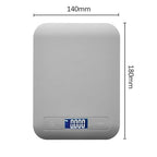 Digital Shipping Scale,Large Panel, Accurate Portable Postal Scale for Packages, Small Business,Kitchen, Food, Handmade, Liquids, and Boutique (White Battery(10kg/1g))