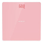 NUTRI FIT Digital Scale for Body Weight, Precision Bathroom Weighing Scale Step-On Technology High Capacity - 330 lb, LED Display with High Precision Measurements, Pink