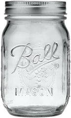 Ball Regular Mouth Glass Mason Jars with Lids and Bands, Used for Canning (Pint, 16 Ounce (Pack of 24))