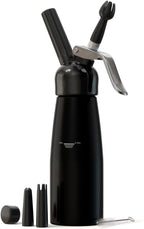 Professional Cream Whipper – 500ml Aluminum Cream Dispenser with Silicone Grip – Durable Cream Maker with 6 Decorating Nozzles & 2 Cleaning Brushes