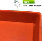 Silicone Griddle Mat, Grill Cover for Blackstone 36 Inch Griddle - Heavy Duty Food Grade Silicone Mat, Thickened 36" Mat Protective Cover Grilling Accessory for Black Stone - Orange