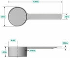 1.5 Tablespoon (23 mL) Long Handle Scoop for Measuring Coffee, Pet Food, Grains, Protein, Spices and Other Dry Goods (Pack of 10)