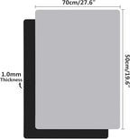 Gartful Silicone Mats for Crafts, 2 Pack Resin Jewelry Casting Molds Sheets, Extra Large Silicone Placemat, Countertop Protector, Nonstick Nonskid Heat-Resistant, Black & Light Grey (27.6 x 19.7 inch)