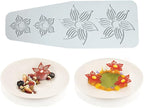 Hollow Leaf Silicone Mold Chocolate Candy 3D Hollow Leaf Candy Mold Food Cooking Meals Decorations Fondant Mold Polymer Clay Molds (Flower A_10.48x3.84x0.12inch)