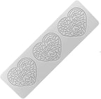 3D Hollow Leaf Fondant Lace Mold Multi Leaves Flower Candy Mold Chocolate Sugar Craft Cake Decoration Cupcake Top (F Love_9.52 * 3.12 * 0.12inch)