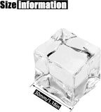 Fake Ice Cubes, 30 mm 25 PCS Artificial Acrylic Crystal Diamonds for Vase Fillers,Table Scatter, Party Favor, Wedding Decoration, Photography Props, Food Display, DIY crafts